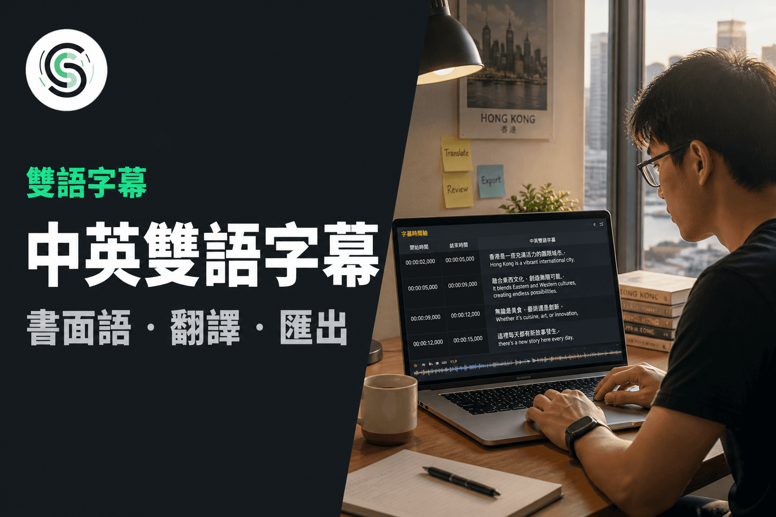 廣東話中英雙語字幕怎麼做：先校對母帶再翻譯英文