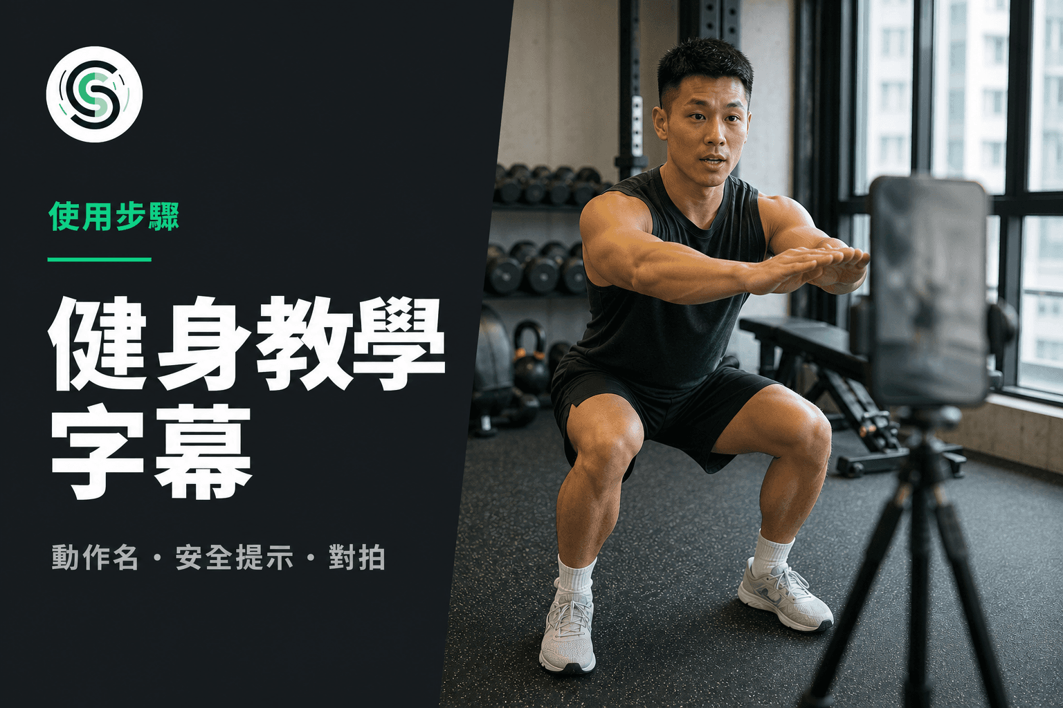 健身教學廣東話字幕怎麼做：動作名稱先核對再對拍