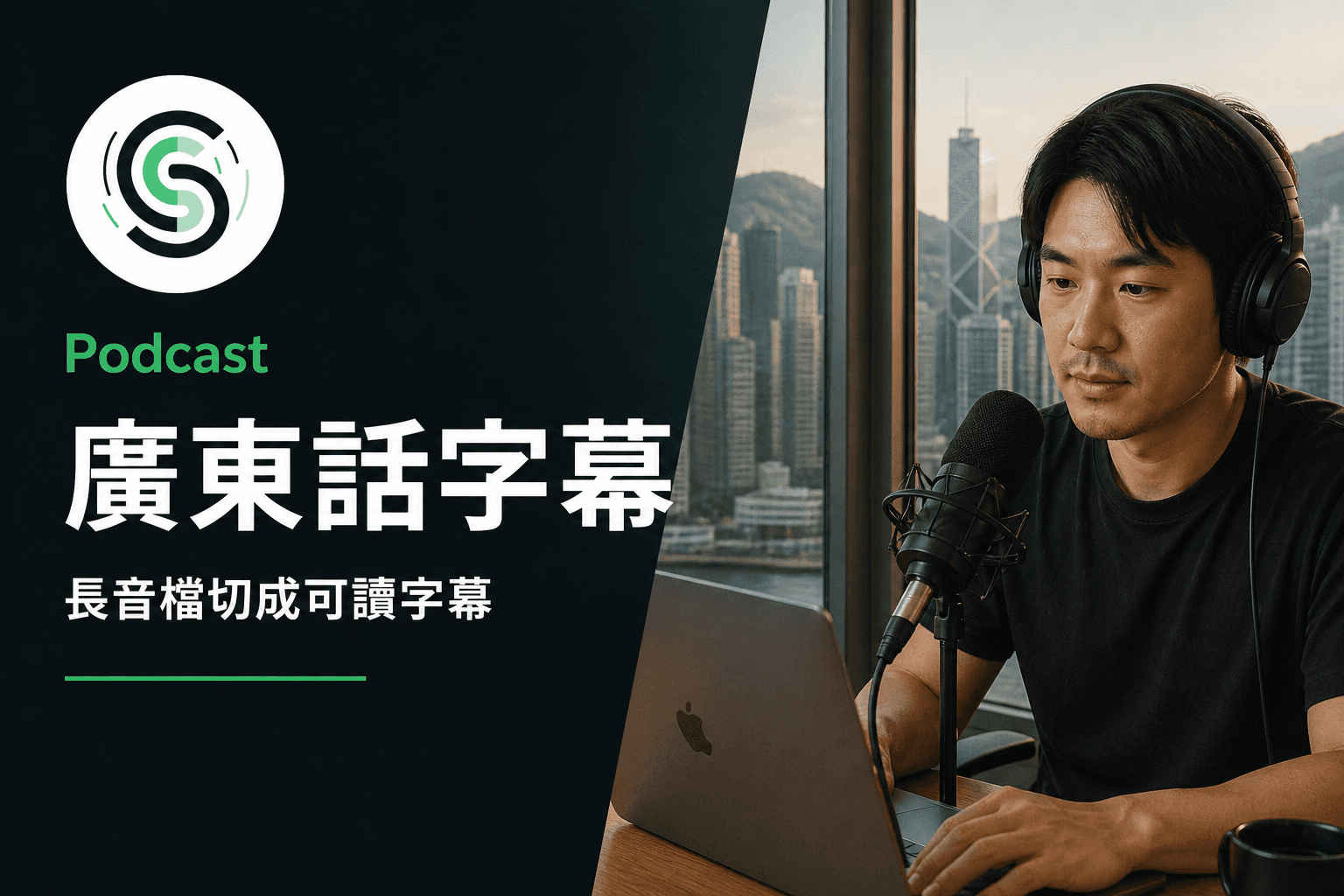 Podcast 廣東話字幕：長音檔切成可讀字幕的方法
