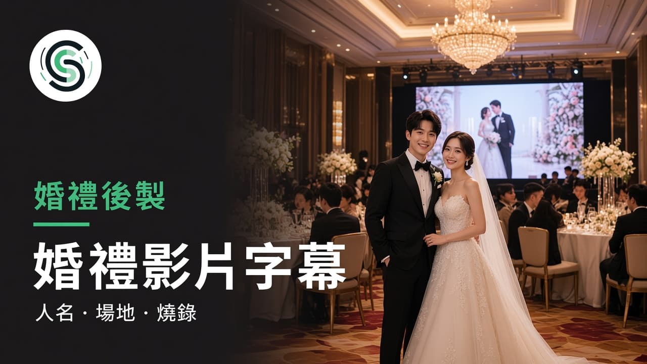 婚禮影片廣東話字幕怎麼做：人名場地先對再燒錄