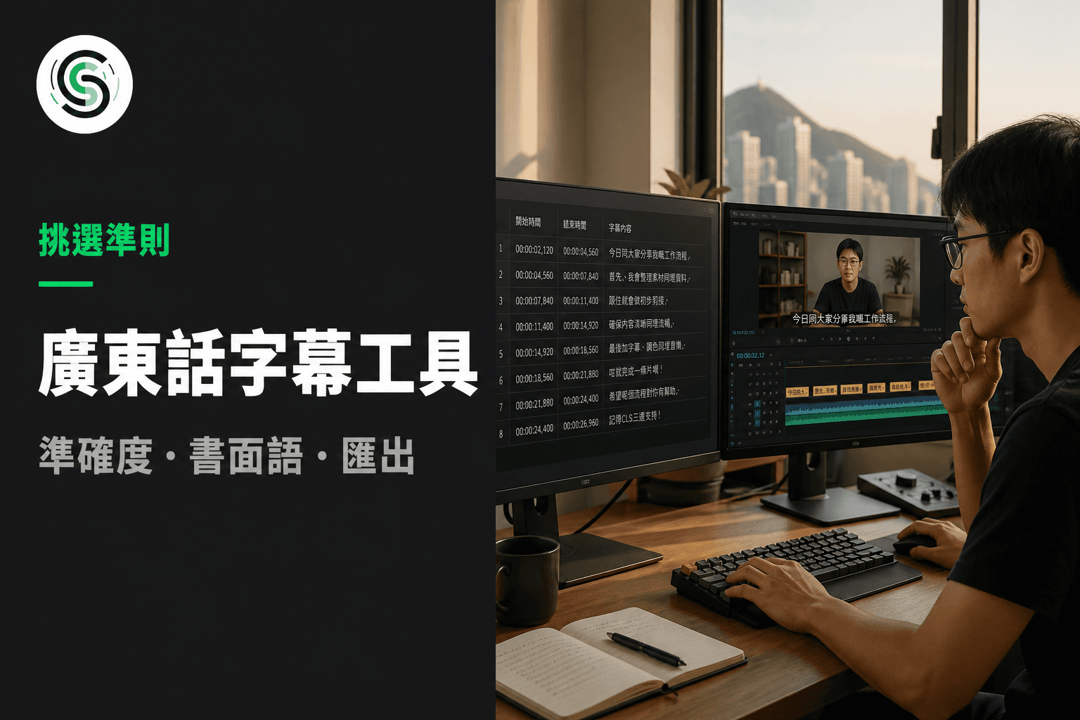 廣東話字幕工具怎麼選：準確度、書面語與匯出格式