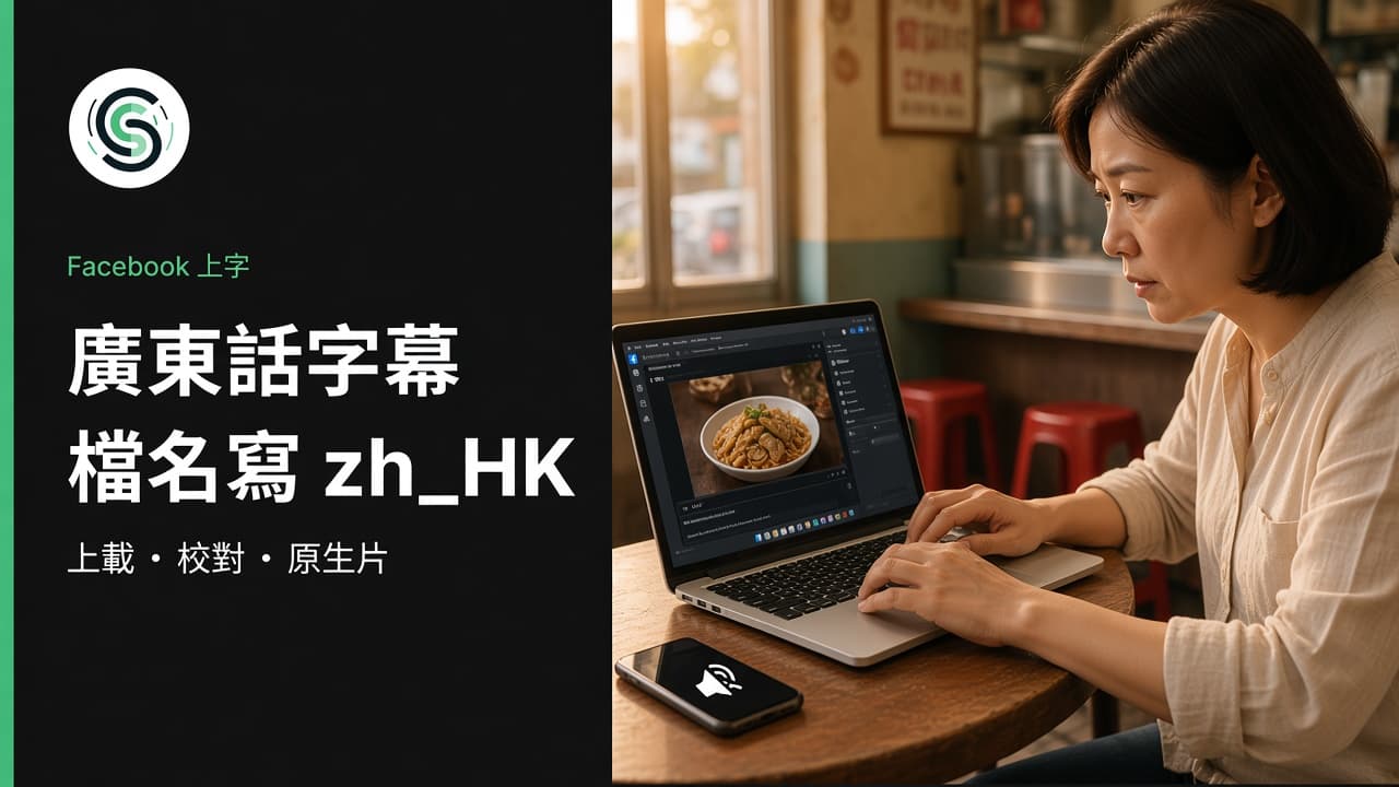 Facebook 廣東話字幕怎麼加:檔名要寫 zh_HK