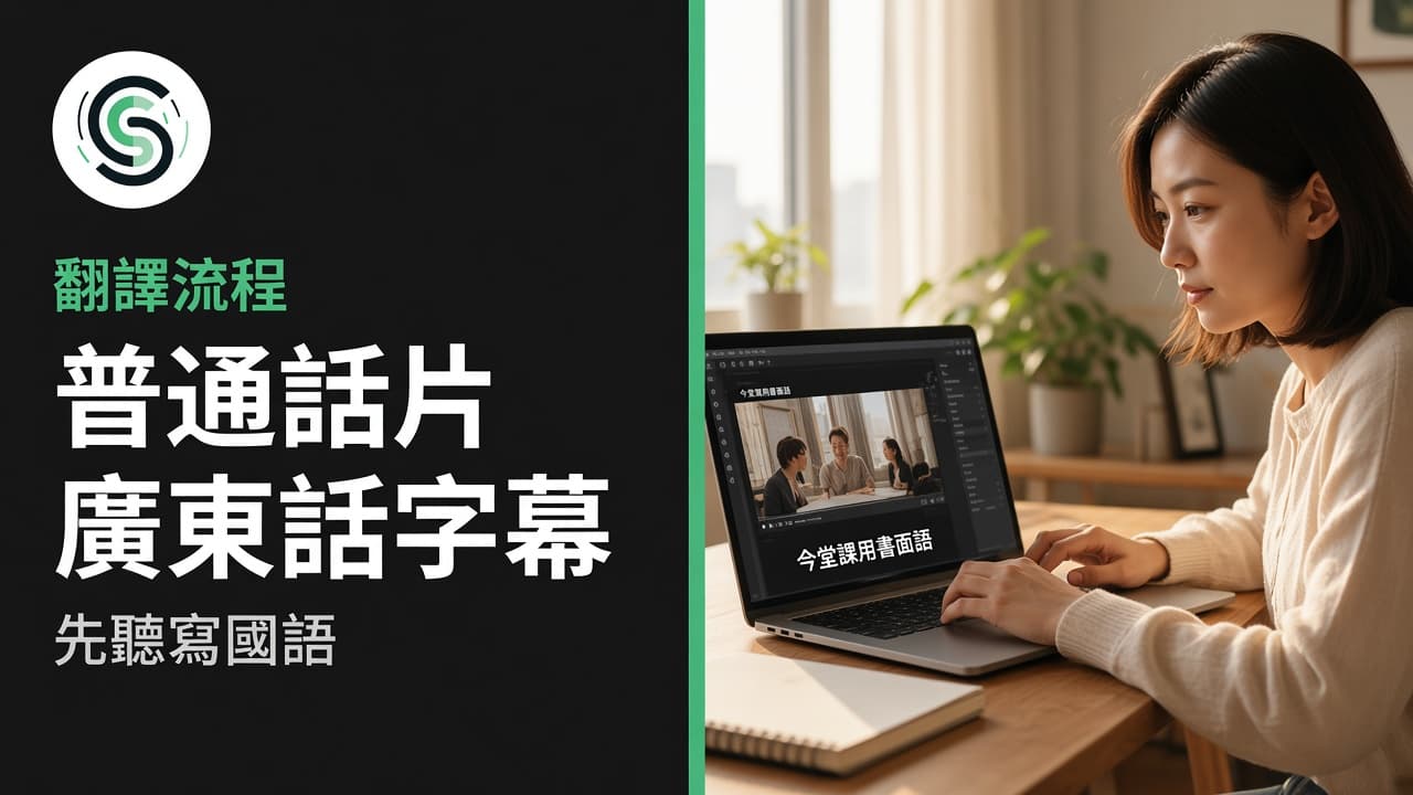 普通話影片廣東話字幕怎麼做:先聽寫國語才去翻譯
